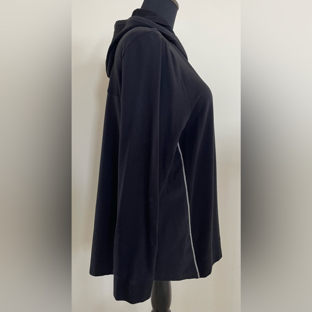 CHICOS BLACK ZENERGY LONG SLEEVE HOODIE SIZE 3 XL LONG SLEEVE - Picture 4 of 7
